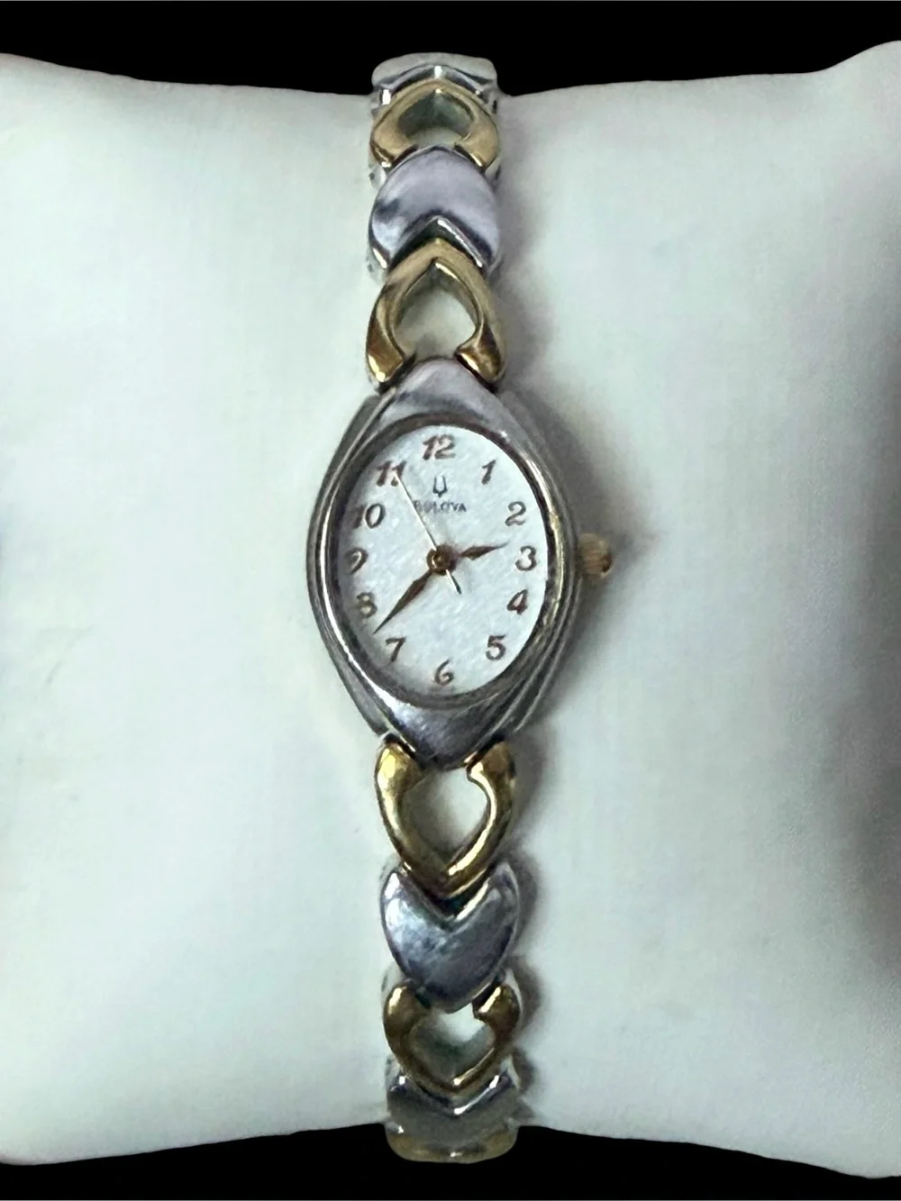 Bulova Women's Classic Two-Tone Heart Link Bracelet Watch
